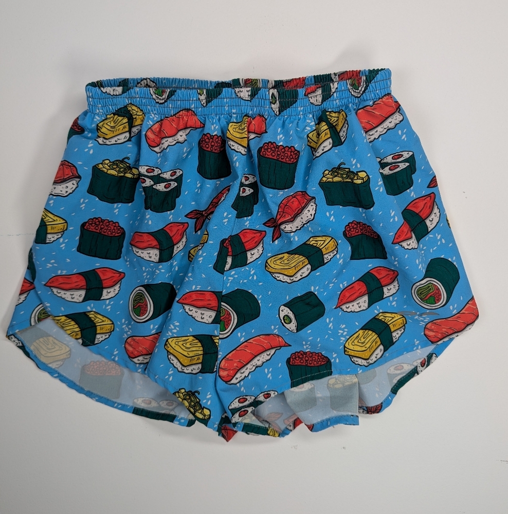 Women BOA  Sushi Print   1" Elite Split Shorts